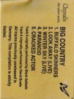BIG COUNTRY - Chrysalis PROMO MC