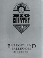 Big Country - Tourprogramm Barrowlands 1983